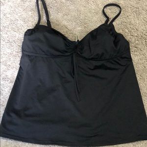 Land’s End Black Tankini Underwire Top